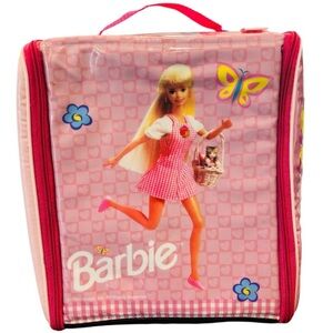 VINTAGE 1996 Barbie “Sweet Moments” Pink Backpack / Carrying Case